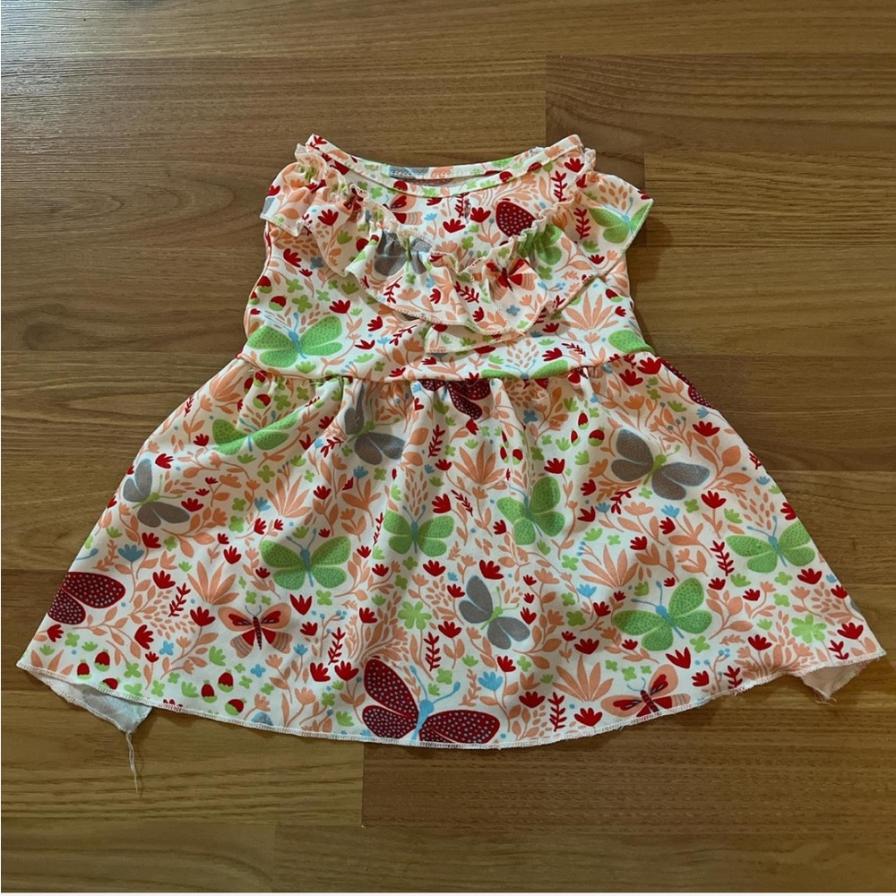 Floral Butterfly Print Dress